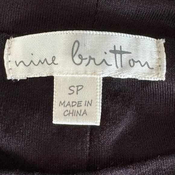 Nine Britton Black Keyhole Twist Side Sheath Dress NWT Size Small Petite - Picture 8 of 8